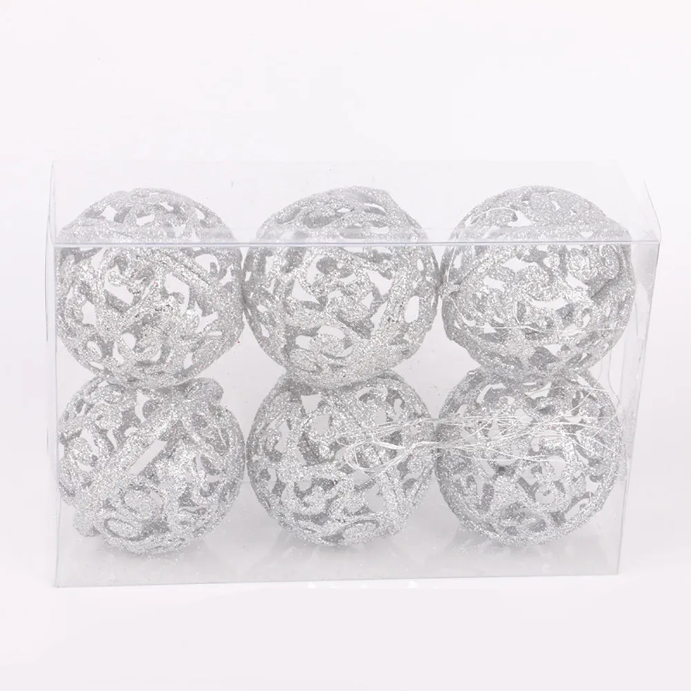 6 шт см Рождественская елка шар-безделушка подвесное украшение для домашней