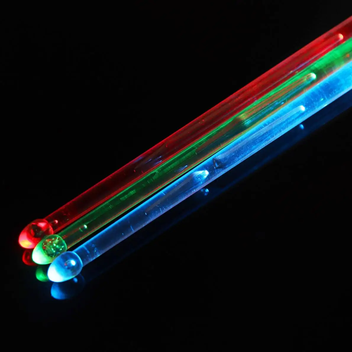 2 шт./лот барабанные палочки 5A LED полимерный материал барабанная палка