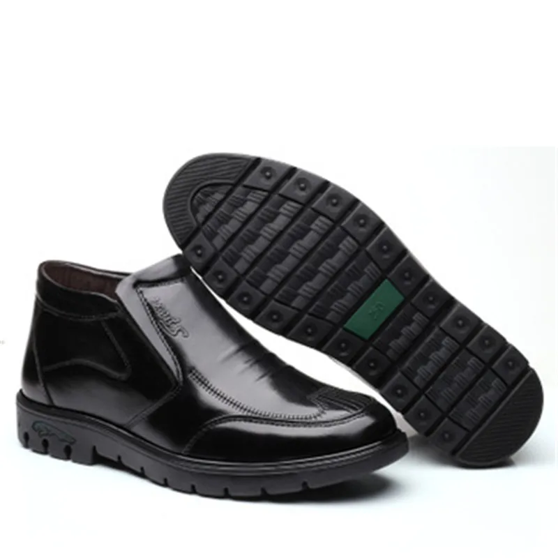 Классические мужские черные ботильоны в стиле ретро удобные деловые