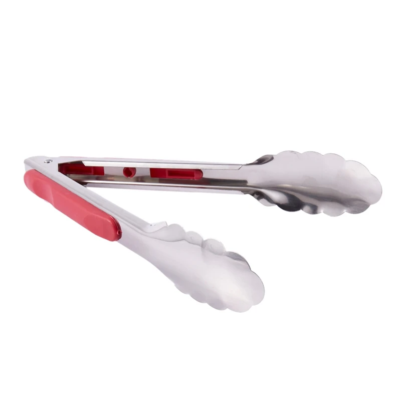 Barbecue BBQ Rotisserie Stainless Steel food tong For Ice Cube Cake Bread Kitchen 22cm |