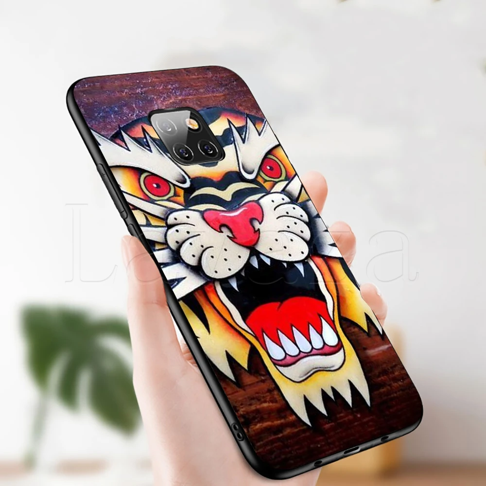 Мягкий силиконовый чехол Lavaza Roaring tiger для Honor Note 6A 7A 7X 8A 8X 8C 9 9X 10 20 20S 9A 10X Y6P Pro