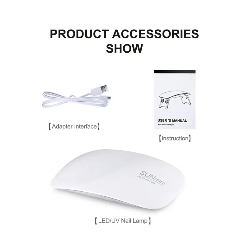 ROSALIND SUNUV LED UV Lamp For Nails USB 6V Gel Nail Dryer All For Manicure Gel Varnish Professional Equipment Nail Art Tools