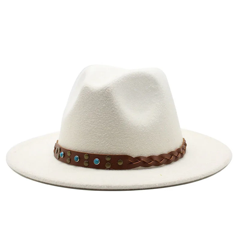 Шляпа в стиле джаз для мужчин и женщин элегантная винтажная Федора из фетра
