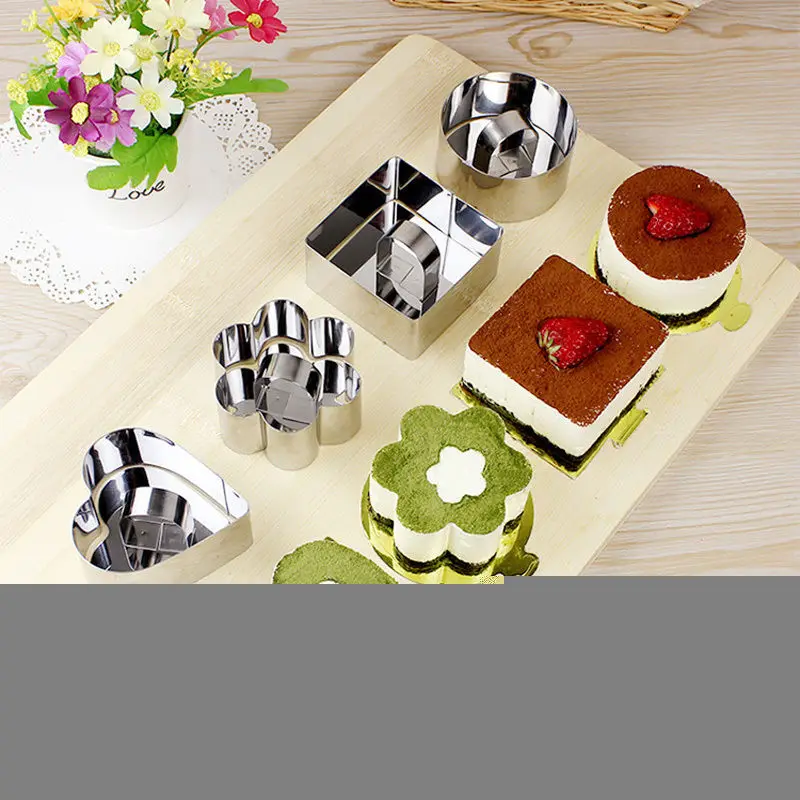 Практичный выдвижной DIY инструменты форма для торта из нержавеющей стали круг