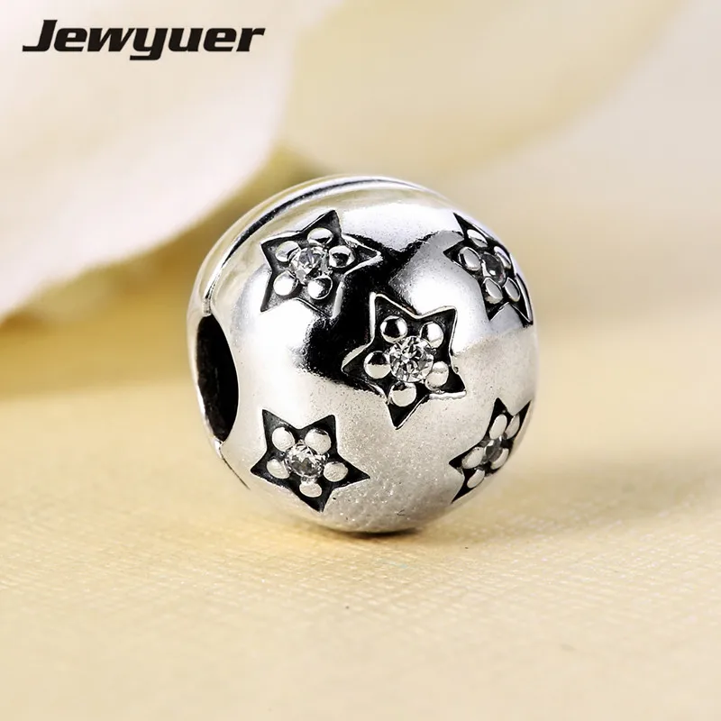 

Серебряные Подвески клипса «Звезды» с застежкой для изготовления ювелирных изделий, подходят для женских серебряных украшений, бусин, браслетов, ювелирных изделий своими руками KT008