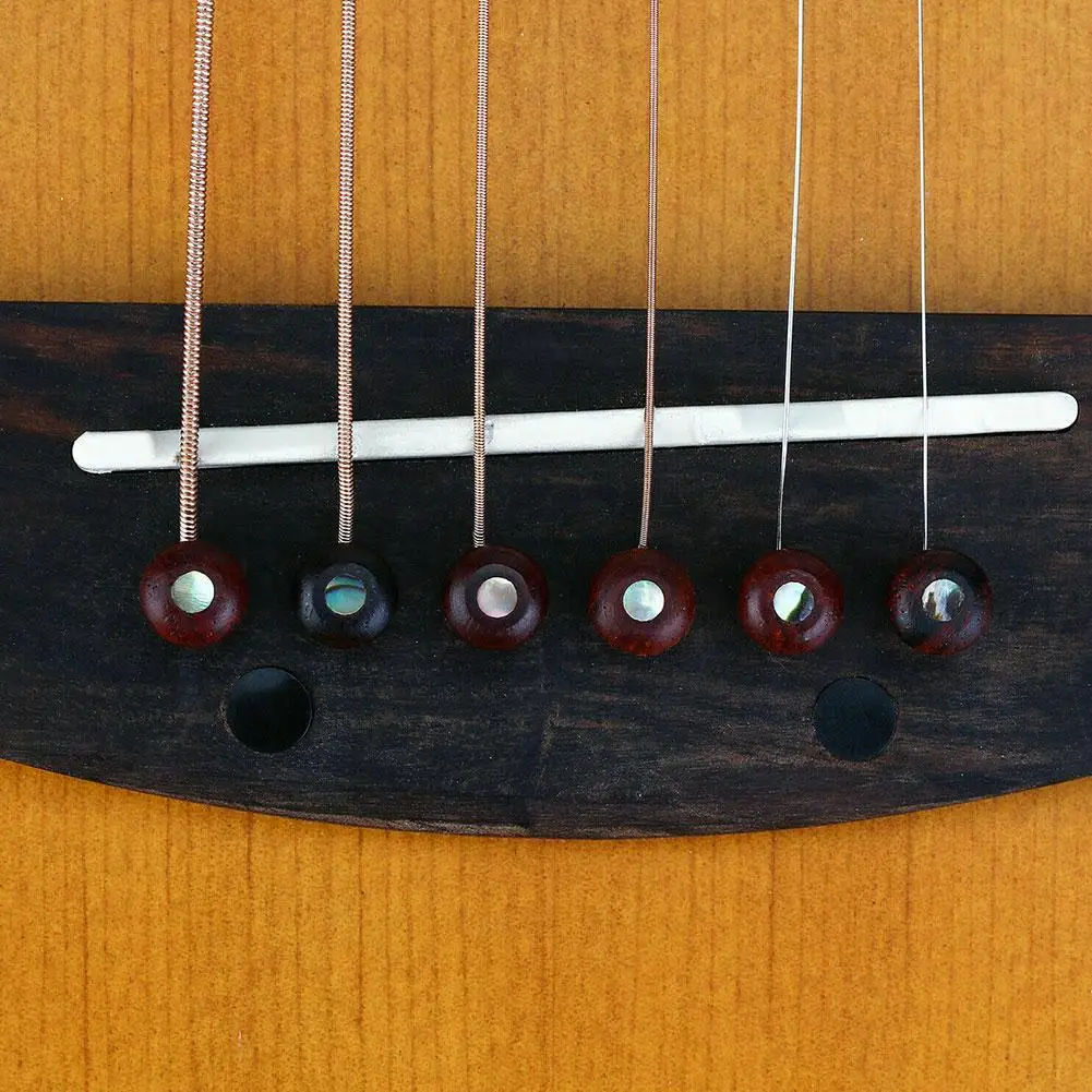 

6 Pieces Of Acoustic Guitar String Nails Acoustic Guitar Nails Dot Guitar String Inlaid Durable S5T3