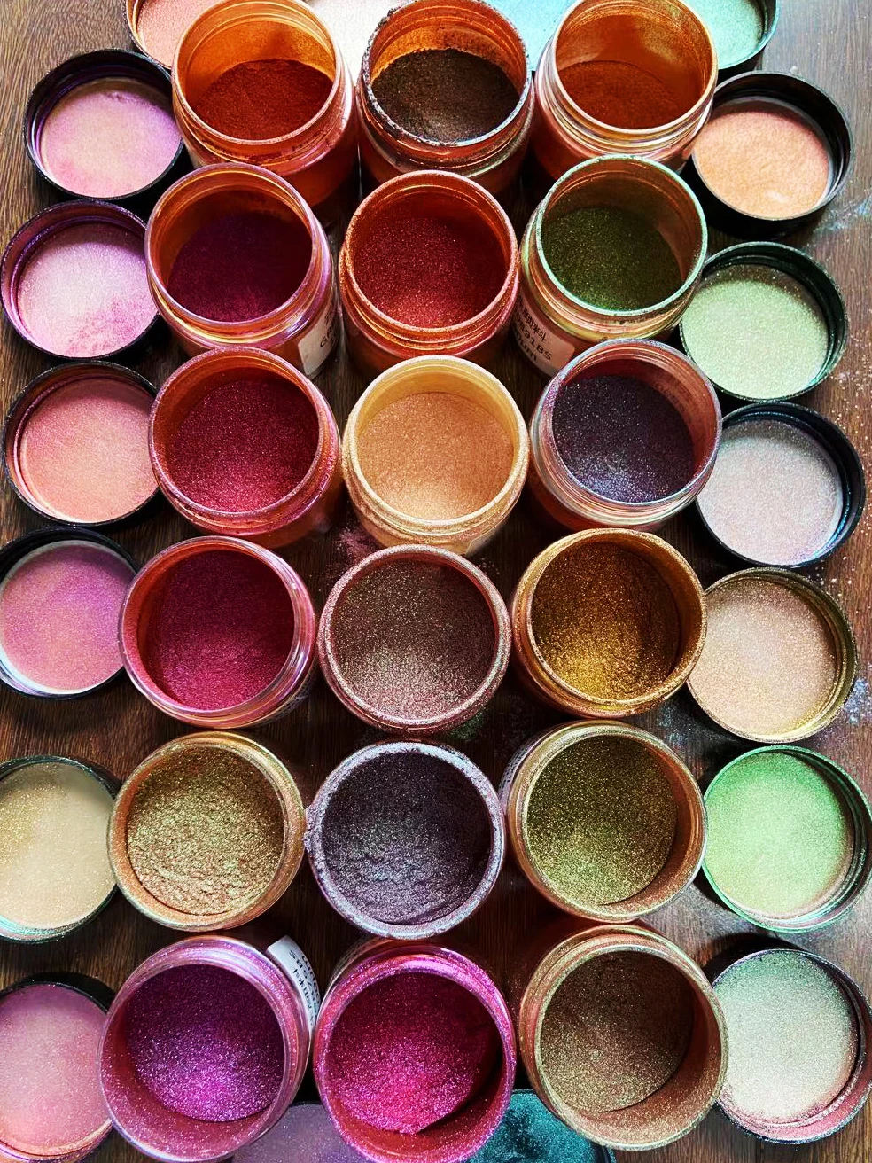 Пудра хамелеон из серии железных цветов переключатель для эпоксидной смолы