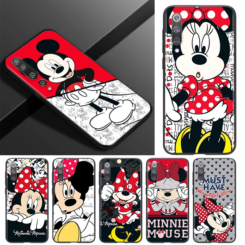 

Red disney mickey cute Silicone Cover For Xiaomi Mi 11i 11 10T 10i 9T 9 Note 10 Ultra Lite Pro 5G SE Soft Black Phone Case