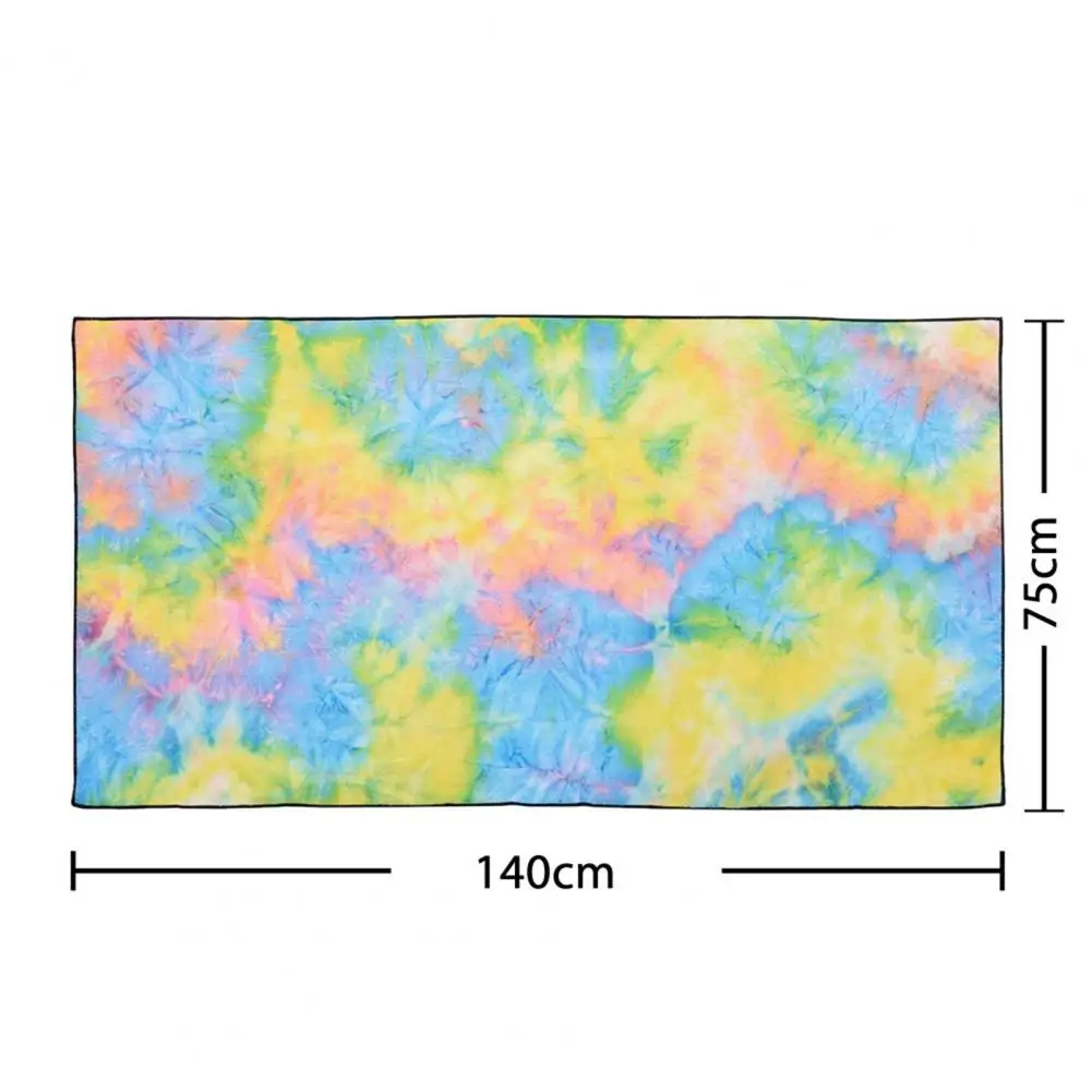 

Sports Towel Tie-dye Sweat-absorbent Microfiber Outdoor Gym Thickened Washcloth for Running Soft Sweat-absorbent Washcloth