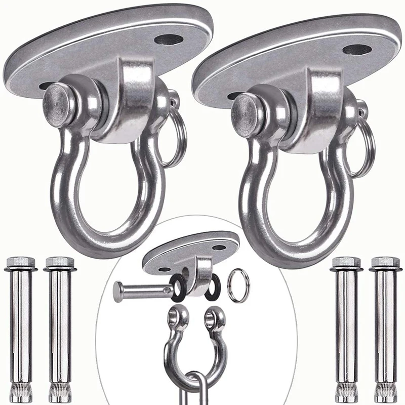 

Stainless Steel 304 Heavy Duty Swing Hangers Swing Sets 250Kg Capacity for Swing and Yoga Hammock Chair Sandbag