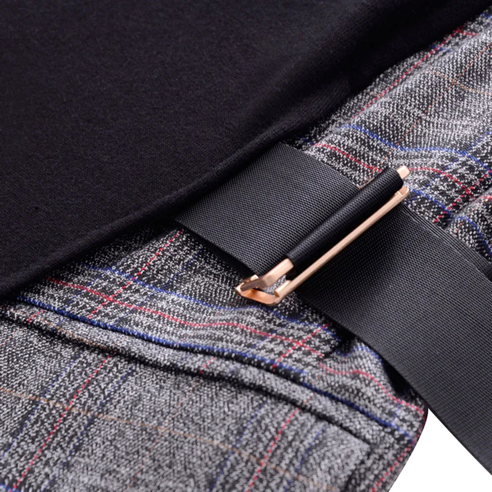 

Hoodie Casual Women Patchwork Plaid Tops 2020 Autumn Winter Turtle Neck Long Sleeve Sweatshirts Loose Korea Fashion Hoodies