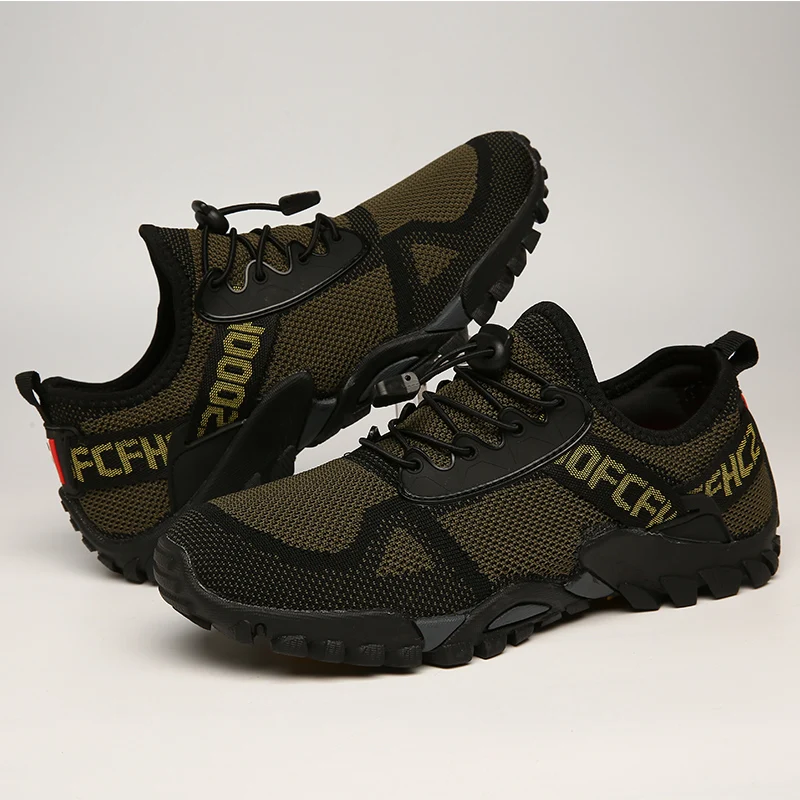 JIEMIAO New Mesh Breathable Hiking Shoes Summer Light Men Women Sneakers Outdoor Trail Trekking Mountain Climbing Sports Shoes