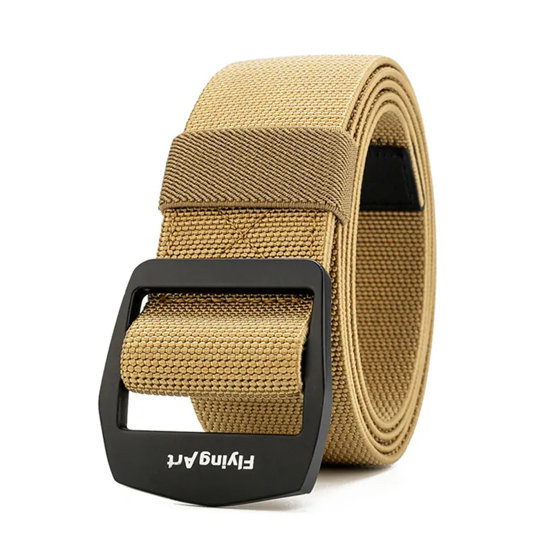

Tactical Belt Men Outdoor Military Metal Buckle Police Heavy Training Canvas Elastic Waist Belt Unisex Cowboy Pants Accessories