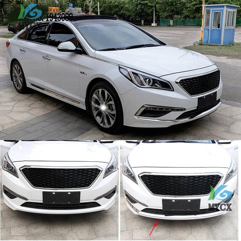 Аксессуары подходят для 2015 2016 HYUNDAI SONATA LF хромированная крышка переднего нижнего