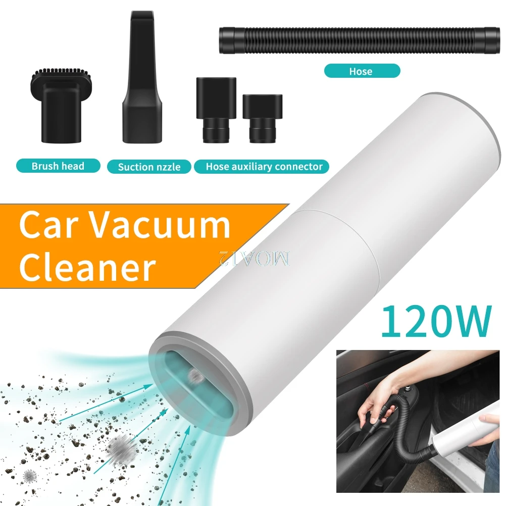 

Small Car Vacuum Cleaner 12V High Power 120W Wet And Dry Car Handheld Vacuum Cle