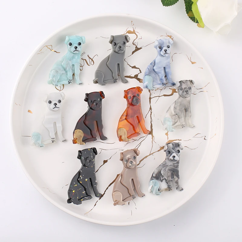 

NYN Colorful Cute Acrylic Dog Brooch Pins for Women Men Best Gifts for Friends Party Birthday Christmas Trendy Brooches