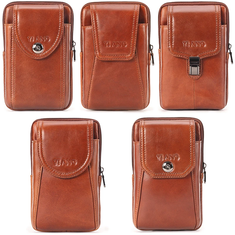 YI ANG натуральная кожа Crazy пояс с изображением лошади сумка портативные сумки для