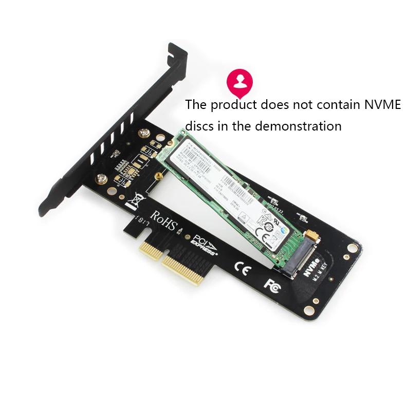 Радиатор M.2 Накопитель SSD с протоколом NVME NGFF к PCI Express X4 адаптер M ключ порт карты E 3