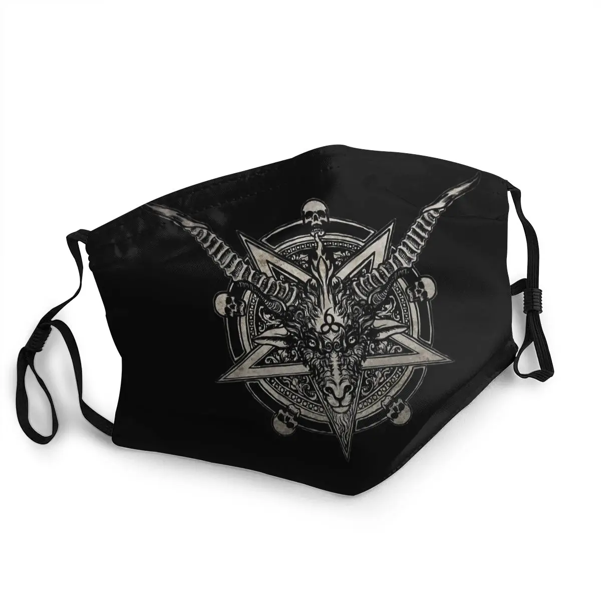 

666 Baphomet Mouth Face Mask Baphomet