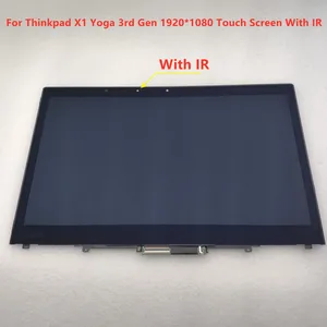 laptop lcd display b140han03 6 touch screen assembly for thinkpad x1 yoga 3rd gen 01yt245 01yt244 01ay920 01ay975 free global shipping