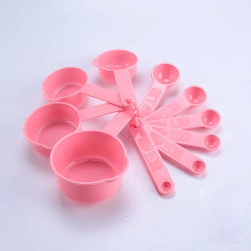10 шт. розовый экологический пластиковый мерный набор для чашки жареная мерная
