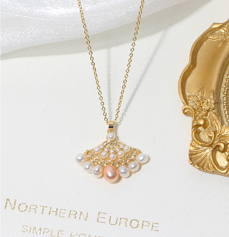 

Женское Ожерелье из пресноводного жемчуга в стиле ретро 210327-16