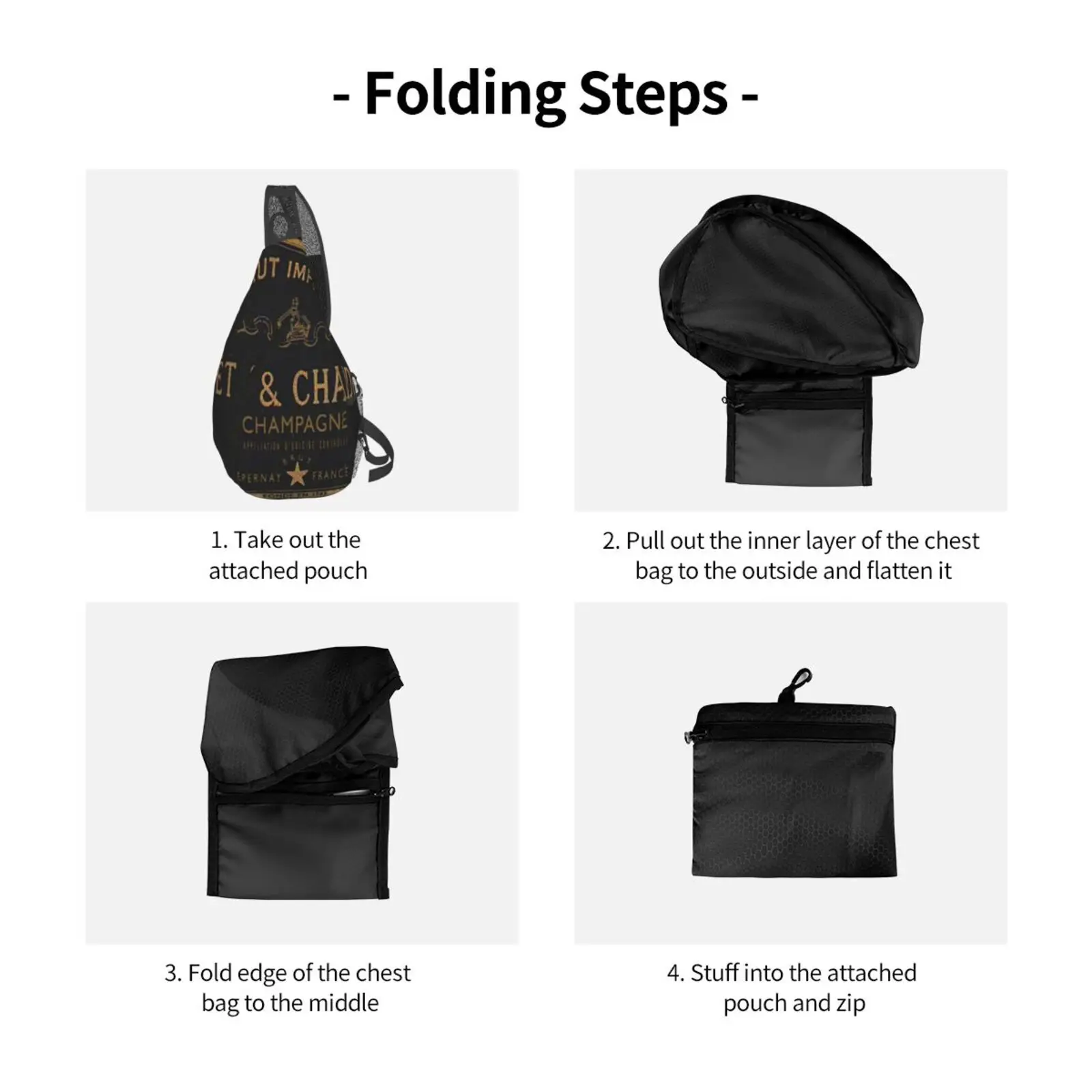 

Moet & Chandon Luxury Chest Bag For Womens, Unisex Backpack, Essential for Outdoor Sports Travel and School