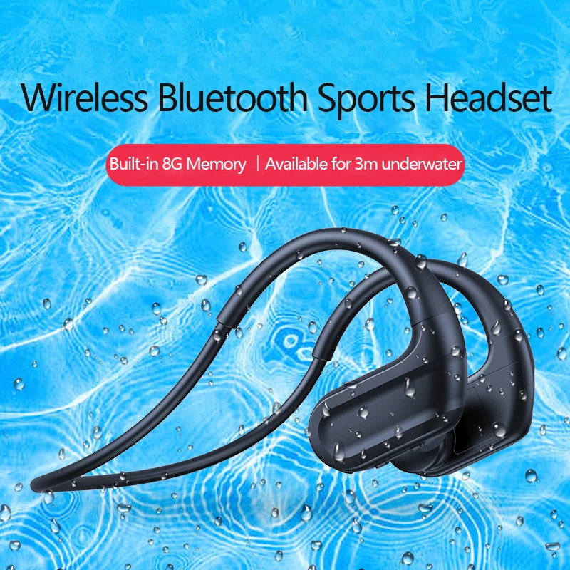 Беспроводные наушники Bluetooth 5 0 гарнитура спортивные IPX8 водонепроницаемые с