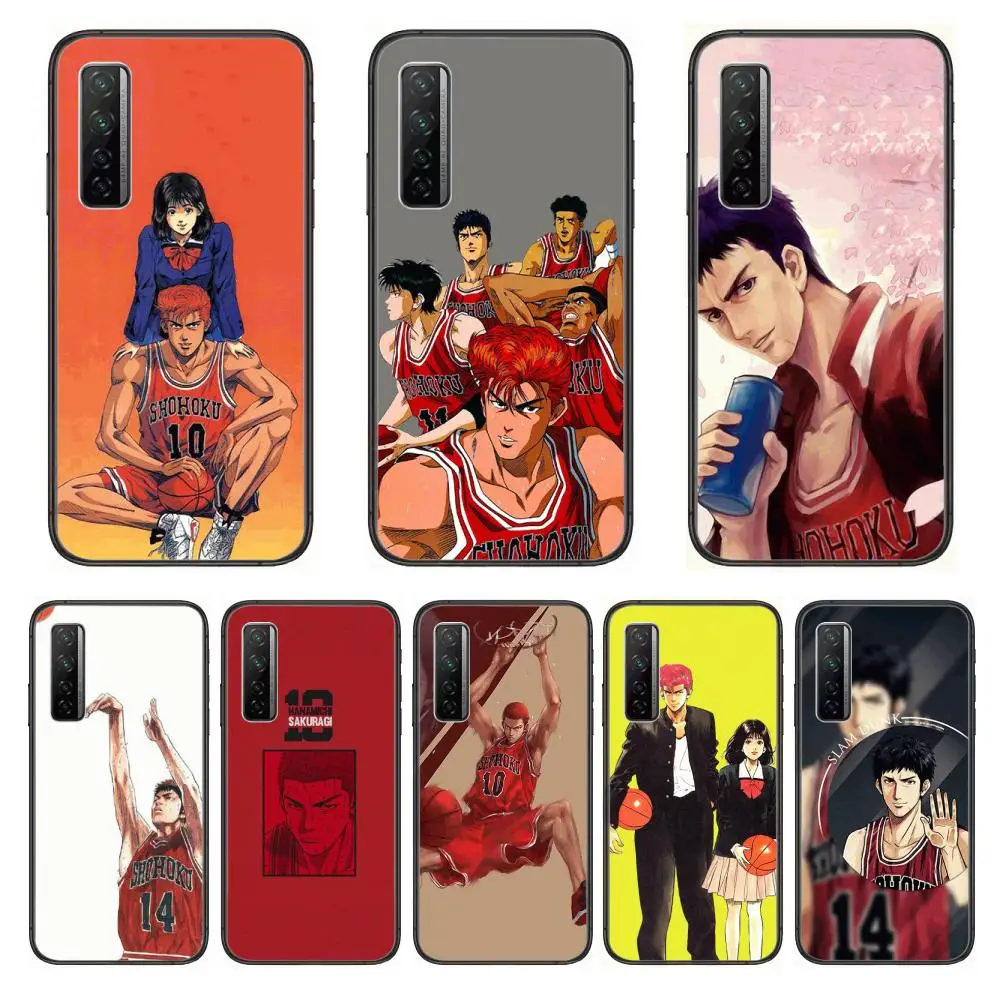 

slamdunk Hanamichi Sakuragi Phone Case For Huawei mate 40 30 10 20 40 8 9 Lite Z Pro Black Etui 3D Coque Painting Hoesjes 5g bl