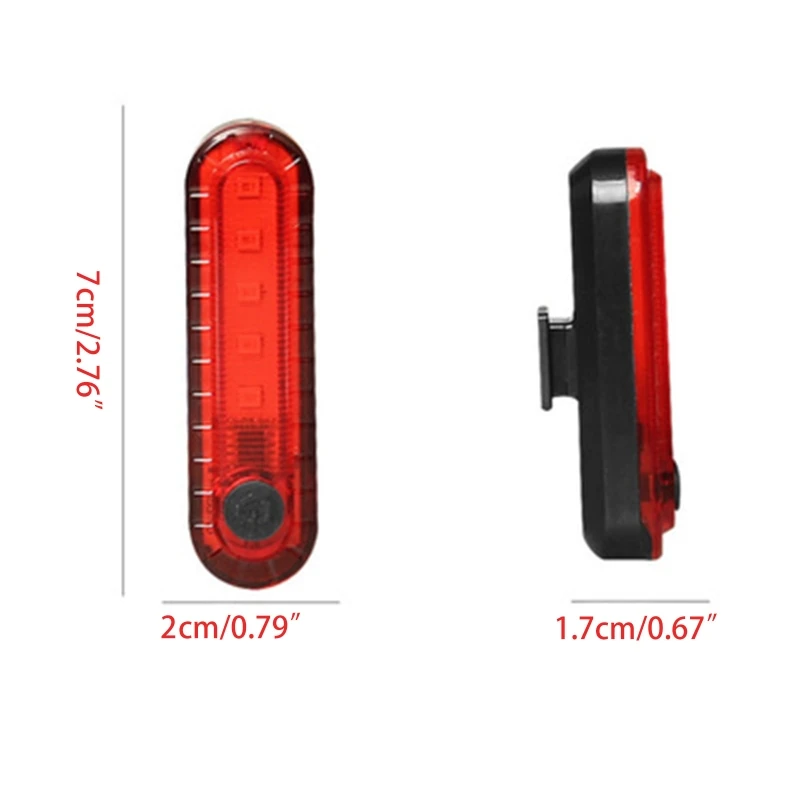 

USB Rechargeable Waterproof LED Bicycle Bike Headlight with Side Warning Lights