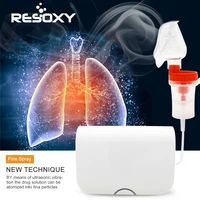 resoxy medical portable air compressor nebulizer inhaler low noise air compact atomizer inhaler nebulizer for asthma treatment