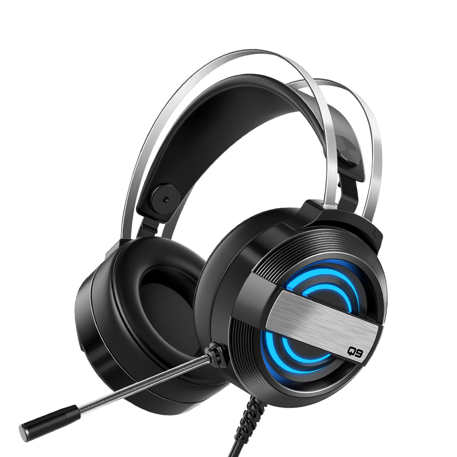 

USB 7.1 Sound Channel Design 4D Sound Wired Headset Effect Seven Color Breathing Light Cool Led Light Effect For Computer Game