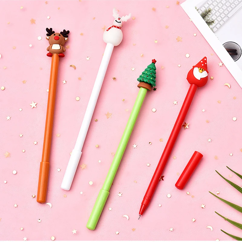 

Creative Christmas Series Gel Pen 0.5mm Black Pen Creative Small Fresh Student Office Signature Pen Exam Pen
