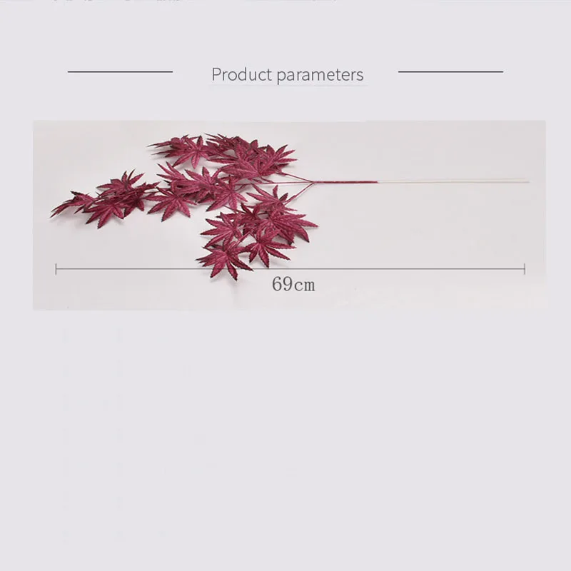 

Artificial Maple Leaves Fake Flowers Wedding Home Decoration Maple Leaves Hotel Photo Studio Layout Simulation Plastic Branches
