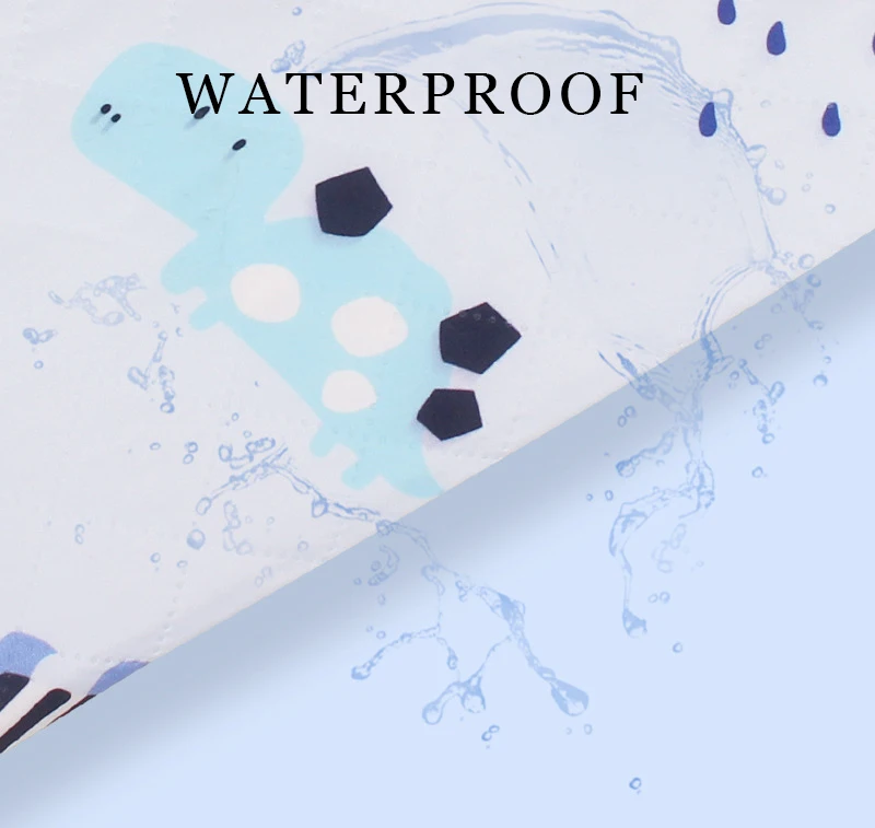 3-layer Baby Crib Mattress Diaper Pad Breathable Washable Newborns Cartoon Pattern Waterproof Changing Mat Pads Covers | Мать и ребенок