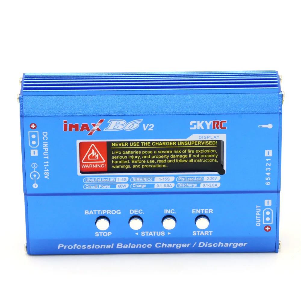 SKYRC IMax B6 V2 Цифровое зарядное устройство с ЖК дисплеем Lipo NiMh 3S блоком питания