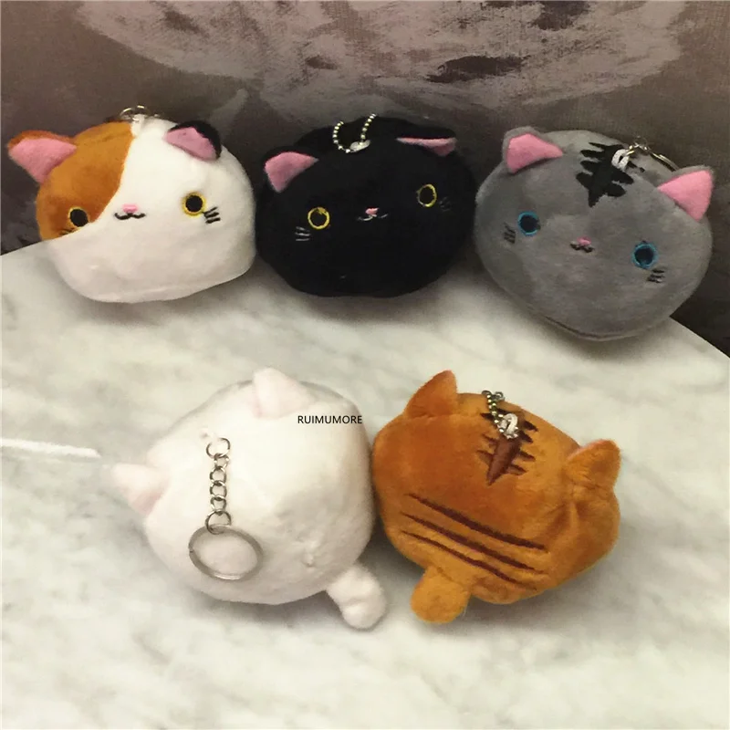 1 шт. случайный цвет кошка 4 7 см Мягкое Животное украшение подвеска брелок