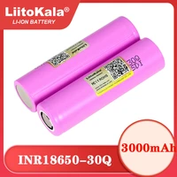 liitokala original 3 7v 18650 inr18650 30q 3000mah lithium rechargeable battery discharge 15a 20a batteries for power tools