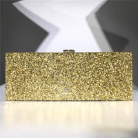 womens acrylic bag solid color sequin luxury designer handbag golden ladis hand bag chains shoulder evening bags crossbody z311