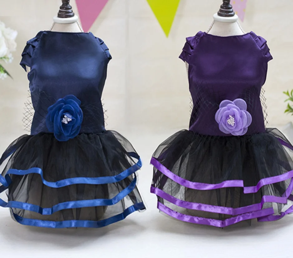 

Летняя одежда для домашних животных, атласное платье в стиле ретро, летние свадебные платья принцессы, одежда для собак, юбки, платье для домашних кошек