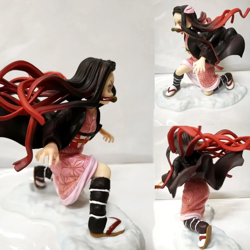 Kimetsu no Yaiba фигурки героев аниме Kamado Tanjirou Nezuko Demon Slayer Zenitsu фигурка коллекционера Рождественская демоническая игрушка кукла