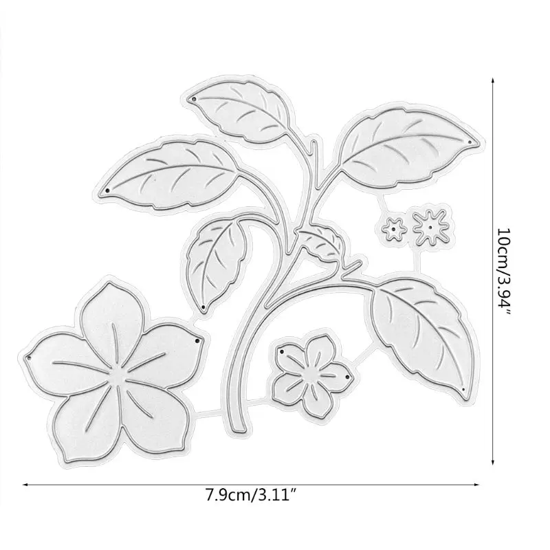 

Carbon Steel Flower Leaves Cutting Die Embossing Stencil Template Mold DIY Paper Art Handcraft Scrapbook Bookmark Card Decor