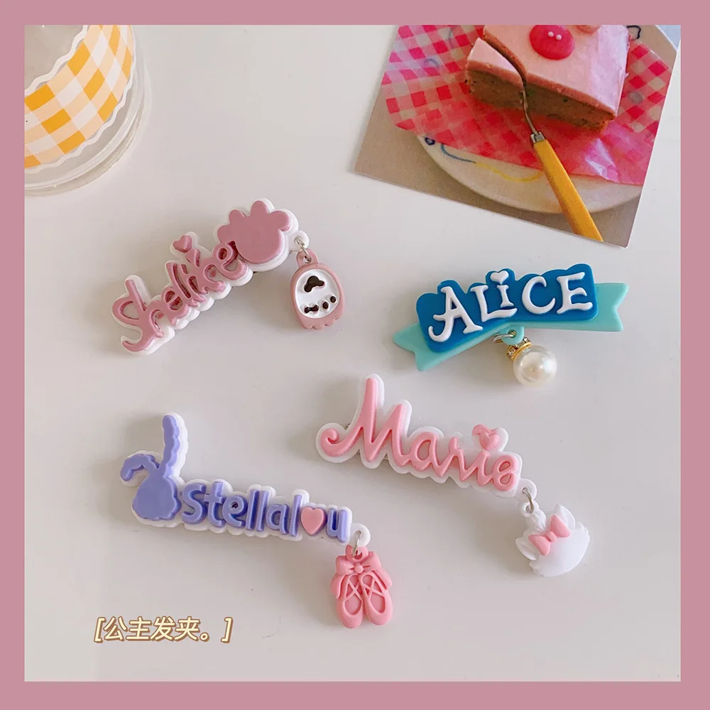 

2021 New Children Princess Duckbill Hairpin Hair Clips Baby Side Bangs Clip For Cute Girls Headdress Hair Accessories