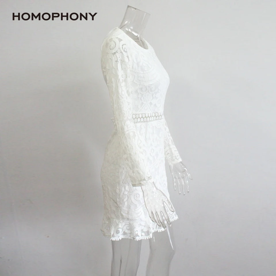 Homophony кружевное платье для женщин сексуальное Повседневное с открытой спиной