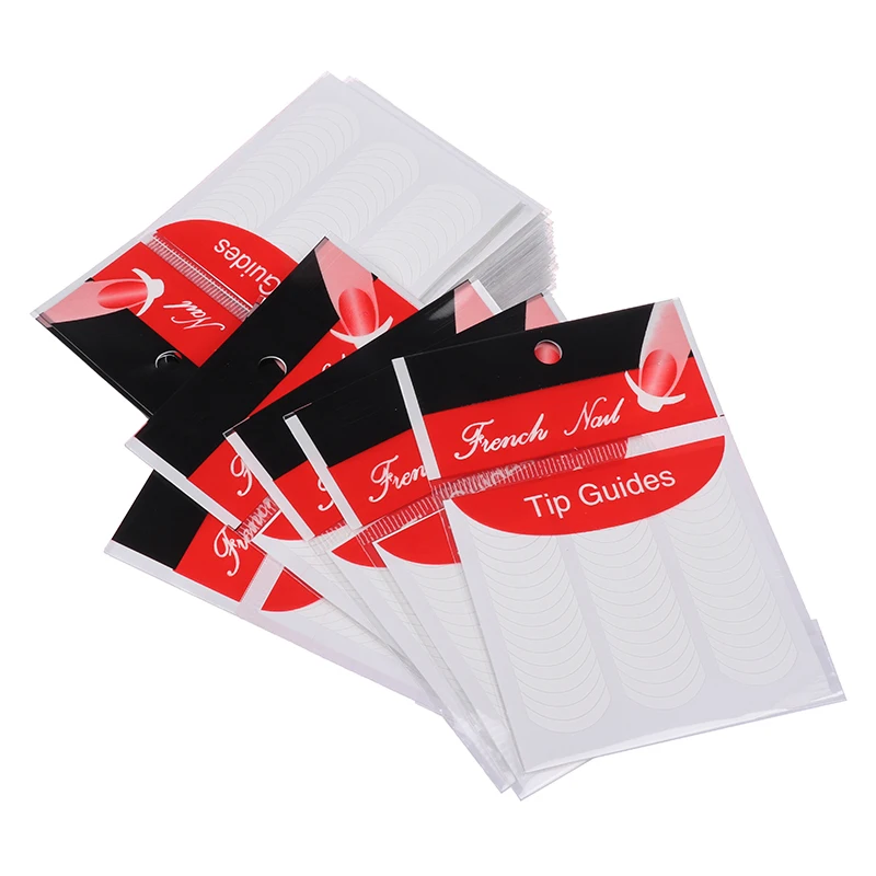 50 Сумка Профессиональный французский наконечник направляющие Стикеры Дизайн