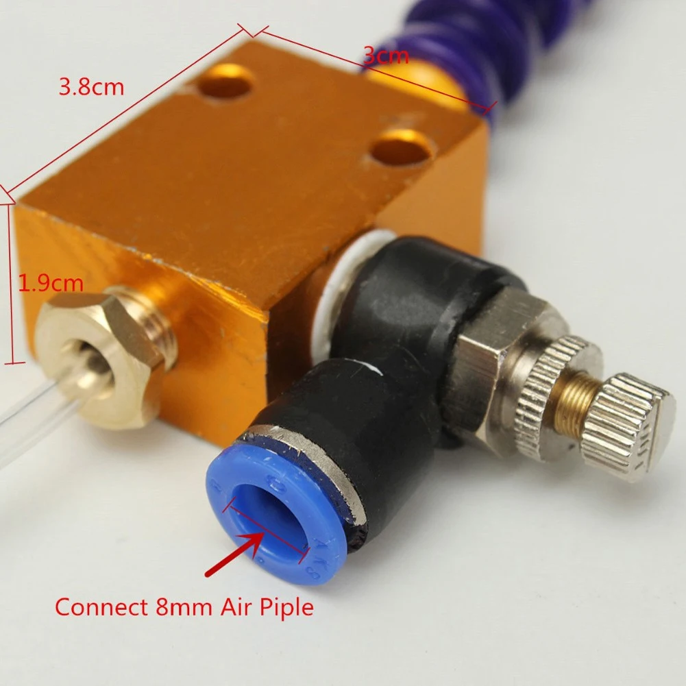 

Mist Coolant CNC Lathe DIY Engraving Machine Grind Spray System Metal 8mm Air Pipe Tool Milling Drill Lubrication Nozzle