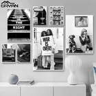 Ретро черно-белая модная Печать на холсте Рисунок Война за пределами плакат винтажный автобус пикантная девушка дом эскалатор запись Настенная картина