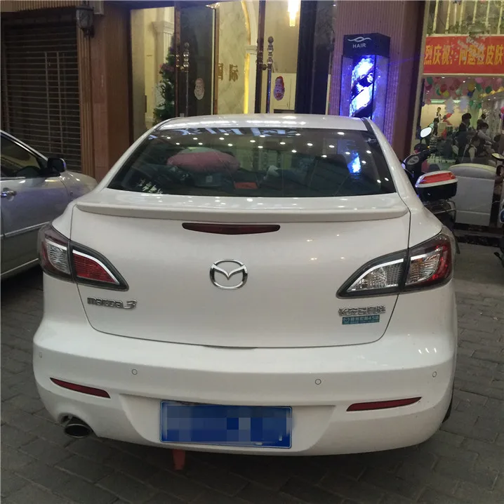 Спойлер для Mazda 3 высококачественный спойлер из АБС материала заднего крыла