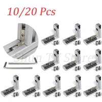 1020pcs inner joint corner bracket l shape connector fastener with screw and wrench for aluminum profile 2020s 3030s 4040s4545s