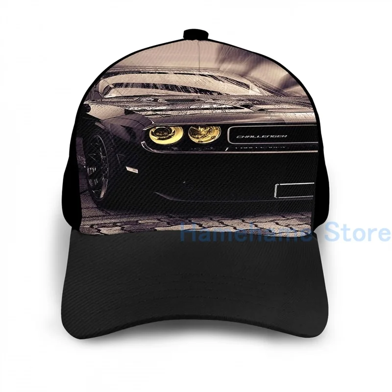 Модная баскетбольная Кепка Dodge Challenger SRT для мужчин и женщин Черная унисекс с